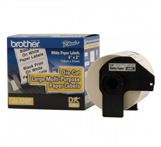 Etiqueta Brother 102mm DK-1240 Pré Cortada - Impressorajato